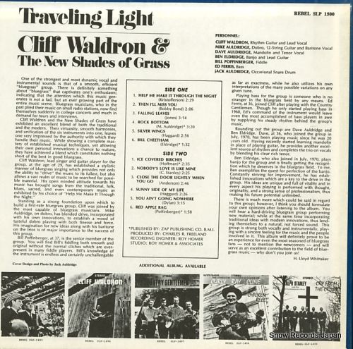 WALDRON, CLIFF traveling light SLP1500