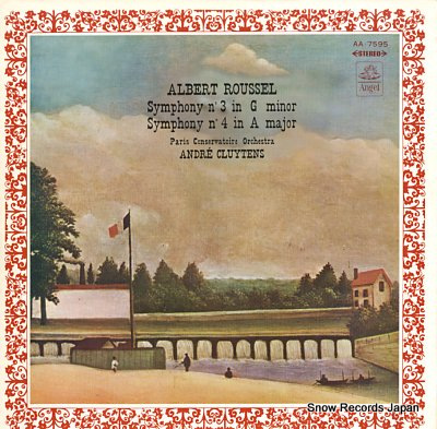 CLUYTENS, ANDRE albert roussel; symphony no.3 & no.4 AA.7595