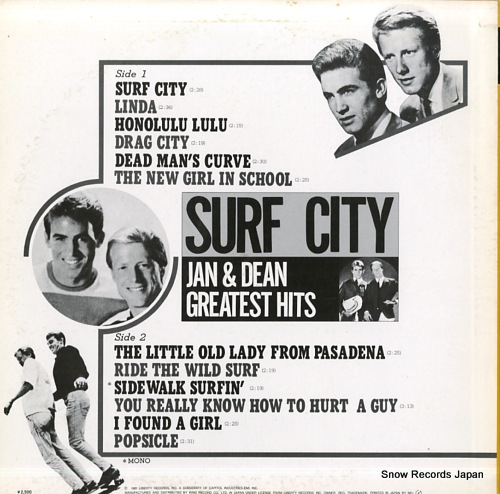 JAN AND DEAN surf city / greatest hits K25P-151