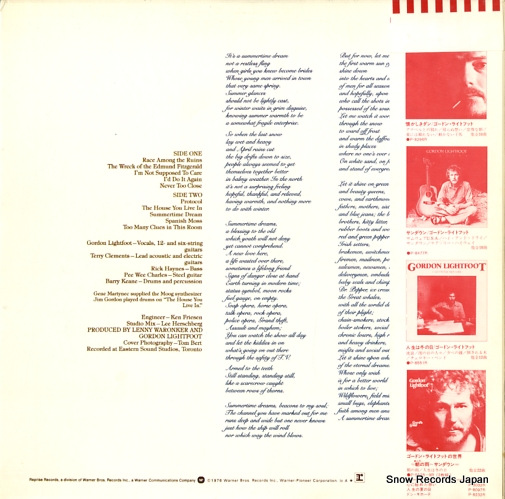 LIGHTFOOT, GORDON summertime dream P-10224R