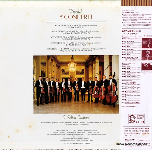 I SOLISTI ITALIANI vivaldi; 5 concerti OF-7159-ND