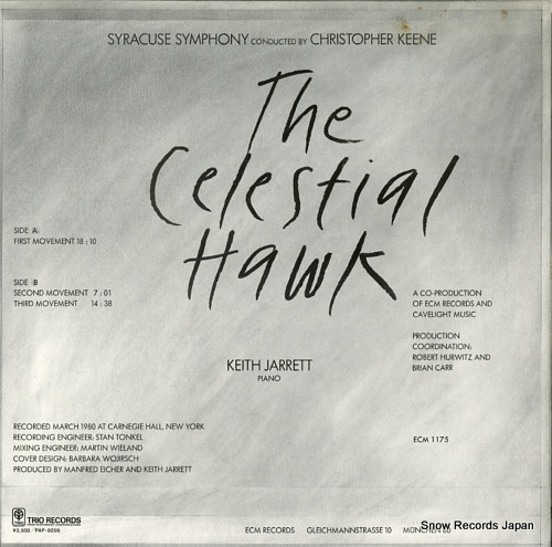 JARRETT, KEITH the celestial hawk PAP-9259