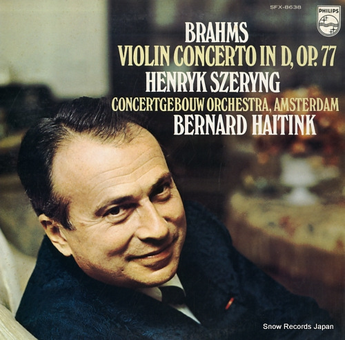 SZERYNG, HENRYK brahms; violin concerto in d, op.77 SFX-8638