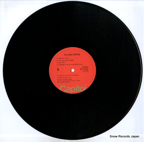 WAGNER, ROGER the negro spiritual ECC-70150