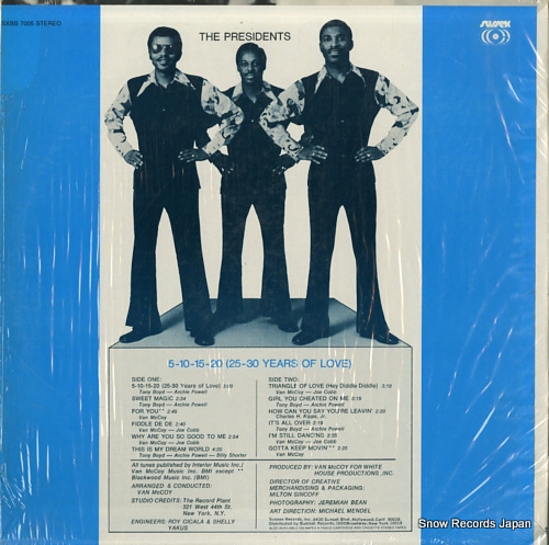 PRESIDENTS, THE 5-10-15-20-25-30 years of love SXBS7005