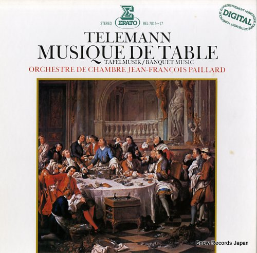 PAILLARD, JEAN-FRANCOIS telemann; musique de table REL-7015-17