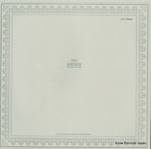 RICHTER, KARL bach; 4 ouverturen bwv1066-1069 2708005 / 198172/73