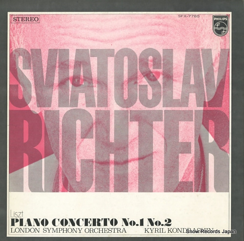 RICHTER, SVIATOSLAV liszt; piano concerto no.1 & no.2 SFX-7785 - front cover