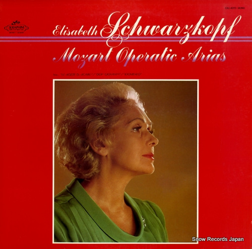 SCHWARZKOPF, ELISABETH mozart; operatic arias EAC-40151 - front cover