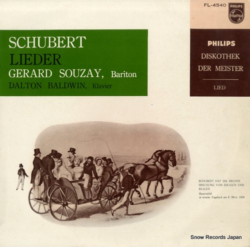 SOUZAY, GERARD schubert; lieder FL-4540 - front cover
