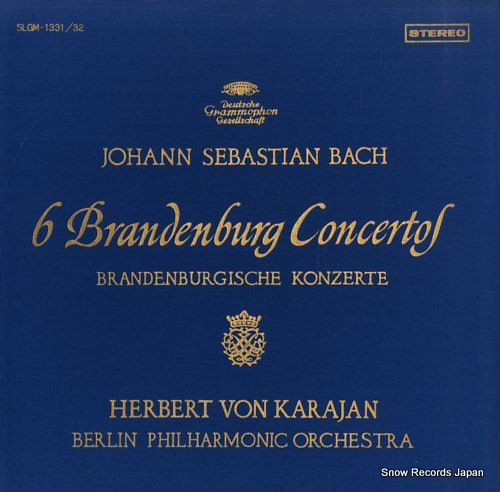KARAJAN, HERBERT VON bach; 6 brandenburg concertos SLGM-1331/32