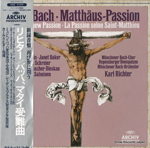 RICHTER, KARL bach; matthaus-passion MAF8149/52