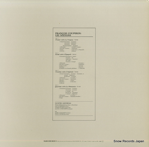 QUADRO AMSTERDAM couperin; les nations K20C8418-9 - back cover