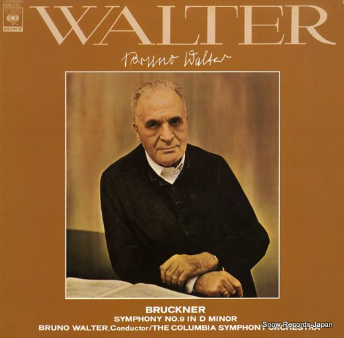WALTER, BRUNO bruckner; symphony no.9 in d minor 23AC573