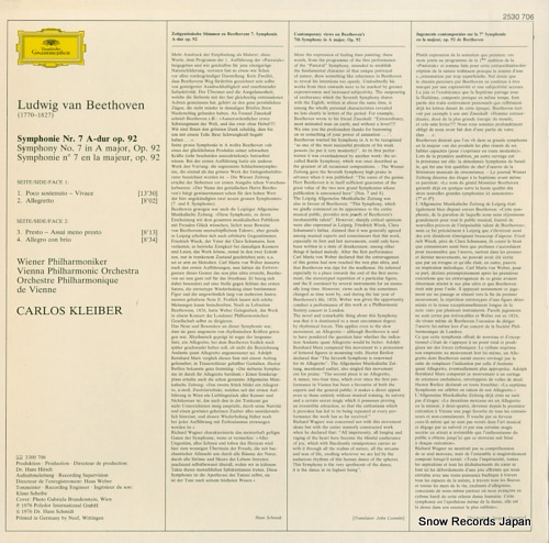 KLEIBER, CARLOS beethoven; symphonie nr.7 2530706