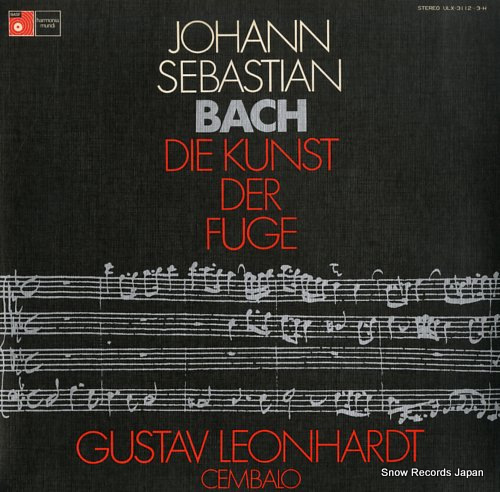 LEONHARDT, GUSTAV bach; die kunst der fuge ULX-3112-3-H