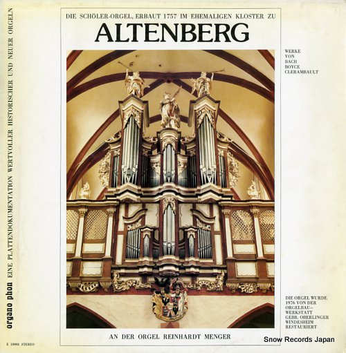 MENGER, REINHARDT altenberg E10001