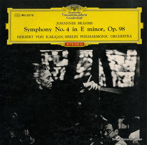 KARAJAN, HERBERT VON brahms; symphony no.4 MG2079