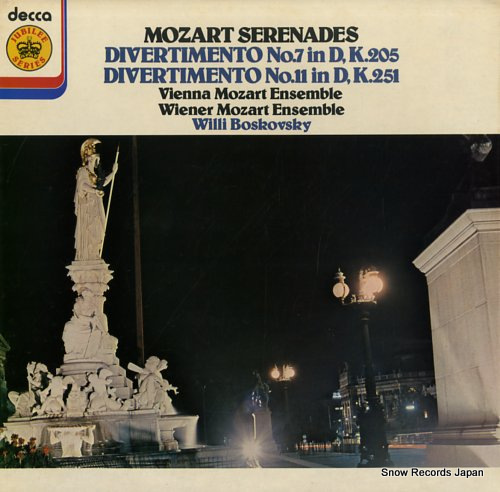 BOSKOVSKY, WILLI mozart; serenades JB65