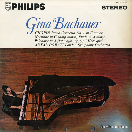 BACHAUER, GINA chopin; piano concerto no.1 in e minor SFL-7774