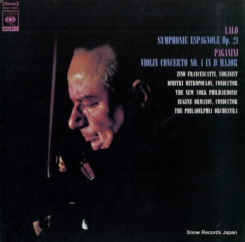 FRANCESCATTI, ZINO lalo; symphonie espagnole op.21 SONC10025