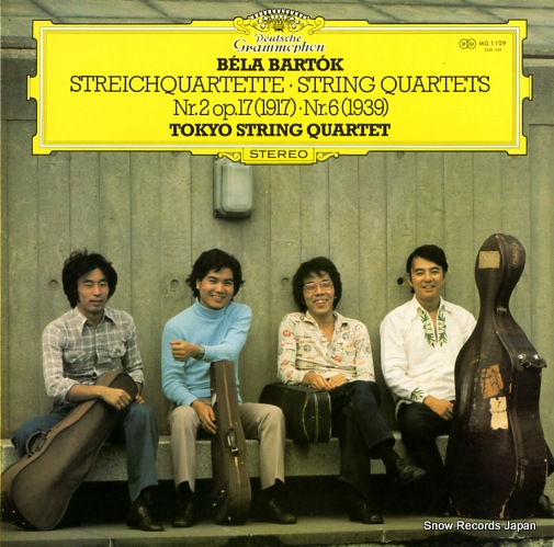 TOKYO STRING QUARTET bartok; string quartets nr.2 op.17(1917), nr.6(1939) MG1109