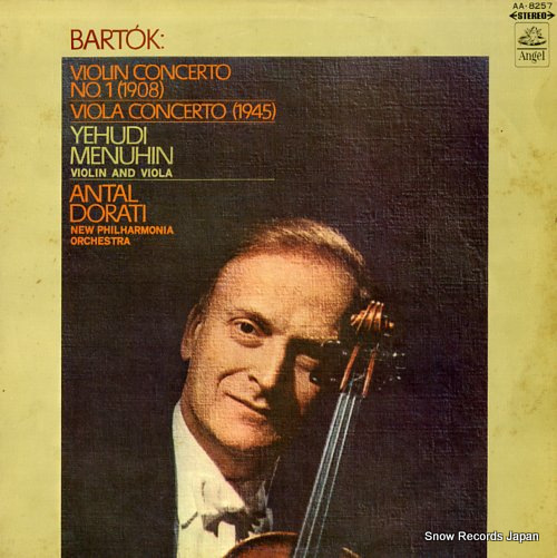 MENUHIN, YEHUDI bartok; violin concerto no.1 (1908) AA.8257