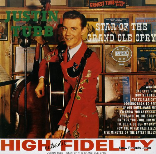 TUBB, JUSTIN star of the grand ole opry OFFICIAL9004