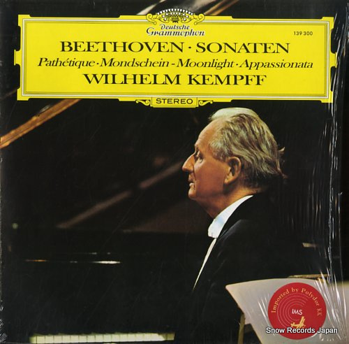 KEMPFF, WILHELM beethoven; sonaten 139300