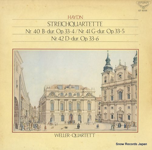 WELLER QUARTETT haydn; streichquartette nr.40 / nr.41 / nr.42 GT9256