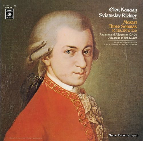 KAGAAN, OLEG, AND SVIATOSLAV RICHTER mozart; three sonatas k.378, 379 & 306 EAC-80141