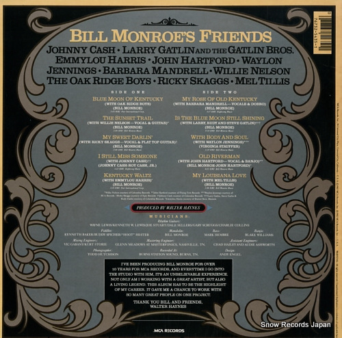 MONROE, BILL bill monroe and friends MCA-5435