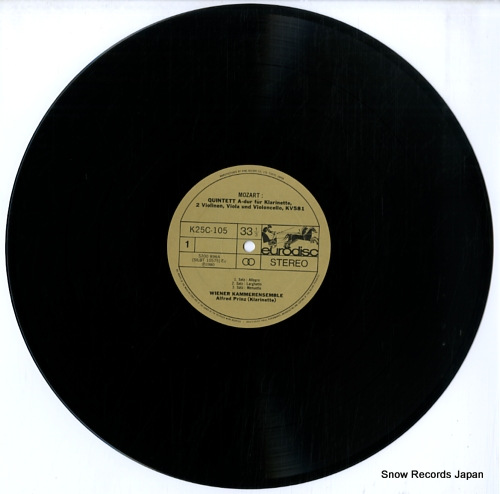 WIENER KAMMERENSEMBLE mozart; klarinettenquintett a-dur kv581 K25C-105