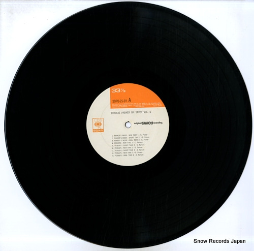PARKER, CHARLIE charlie parker on savoy vol.5 SOPU-25-SY