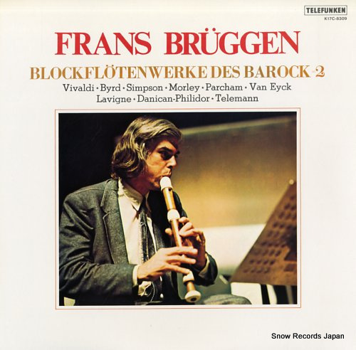 BRUGGEN, FRANS blockflotenwerke des barock 2 K17C-8309