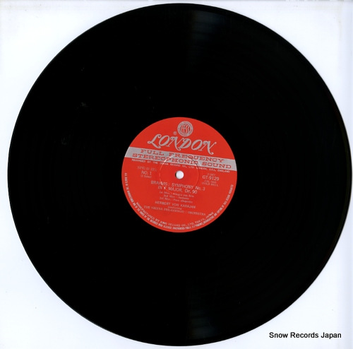 KARAJAN, HERBERT VON brahms; symphony no.3 GT9129