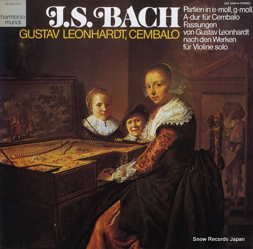 LEONHARDT, GUSTAV bach; partien in e-moll, g-moll, a-dur fur cembalo fassungen ULS-3340-H
