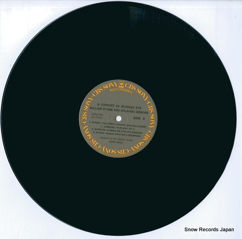 GOULD, GLENN a consort of musicke bye byrde & gibbsons 18AC959 - disc