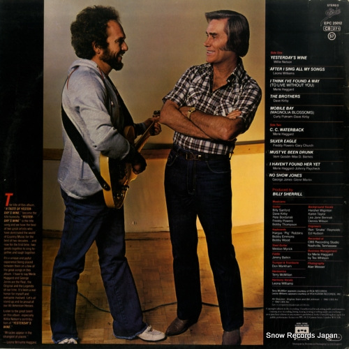 HAGGARD, MERLE, AND GEORGE JONES a taste of yesterday's wine EPC25012