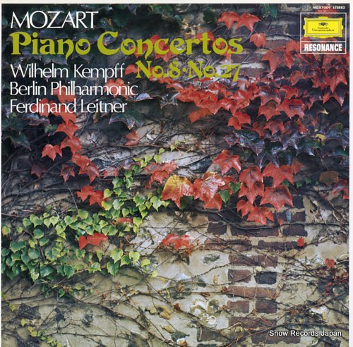 KEMPFF, WILHELM mozart; piano concertos no.8 & no.27 MGX7009