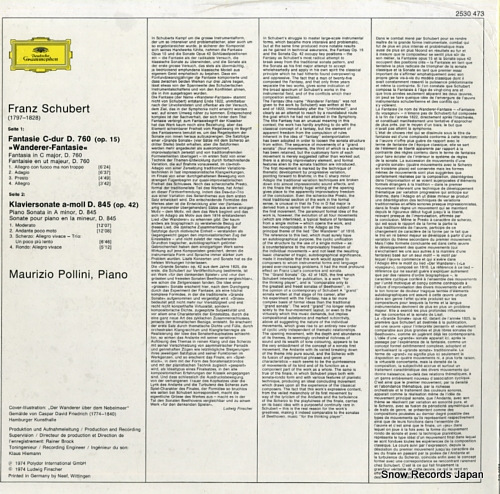 POLLINI, MAURIZIO schubert; wanderer-fantasie 2530473