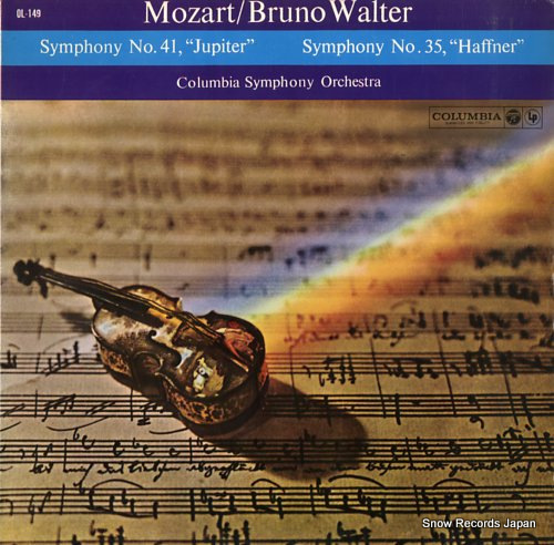 WALTER, BRUNO mozart; symphony no.41 