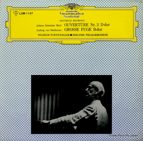 FURTWANGLER, WILHELM bach; overture nr.3 d-dur LGM-1137