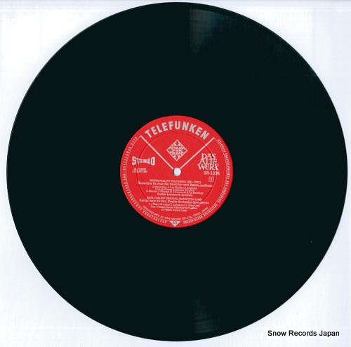 LEONHARDT, GUSTAV telemann; ouverture fis-moll SR1004