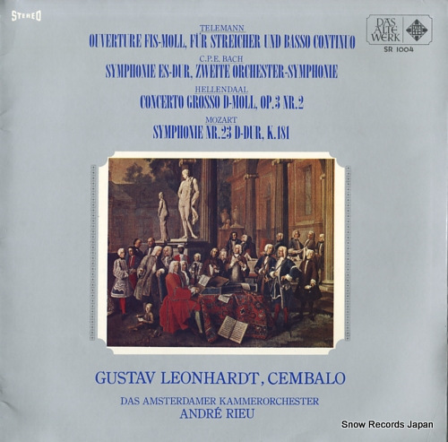 LEONHARDT, GUSTAV telemann; ouverture fis-moll SR1004