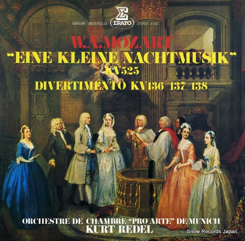 REDEL, KURT mozart; eine kleine nachtmusik kv525 E-1027 - front cover
