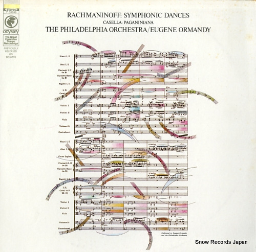 ORMANDY, EUGENE rachmaninoff; symphonic dances Y31246