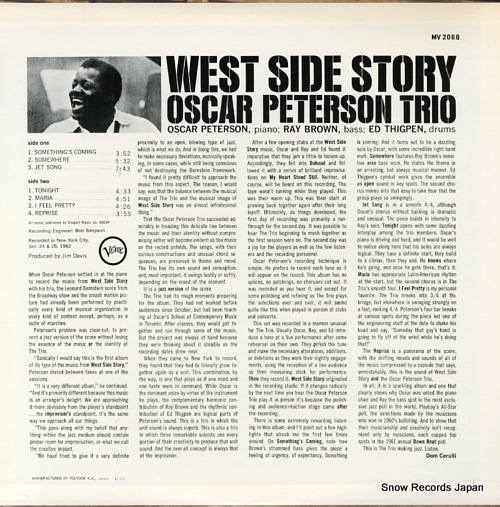 PETERSON, OSCAR west side story MV2068