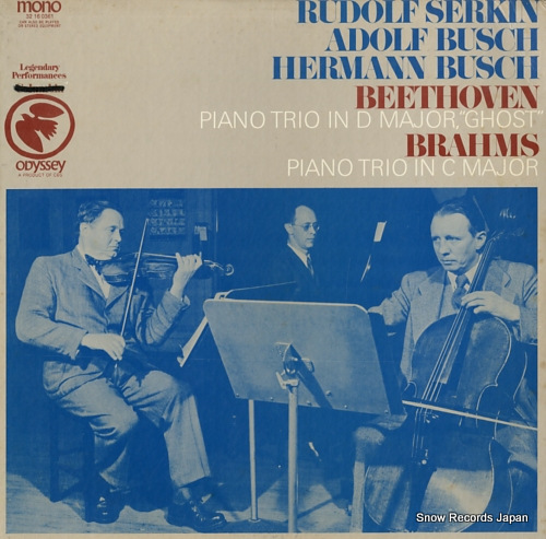 SERKIN, RUDOLF beethoven; piano trio in d major 