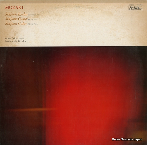 SUITNER, OTMAR mozart; sinfonie nr.39 & 32 & 34 ET-1002 - front cover